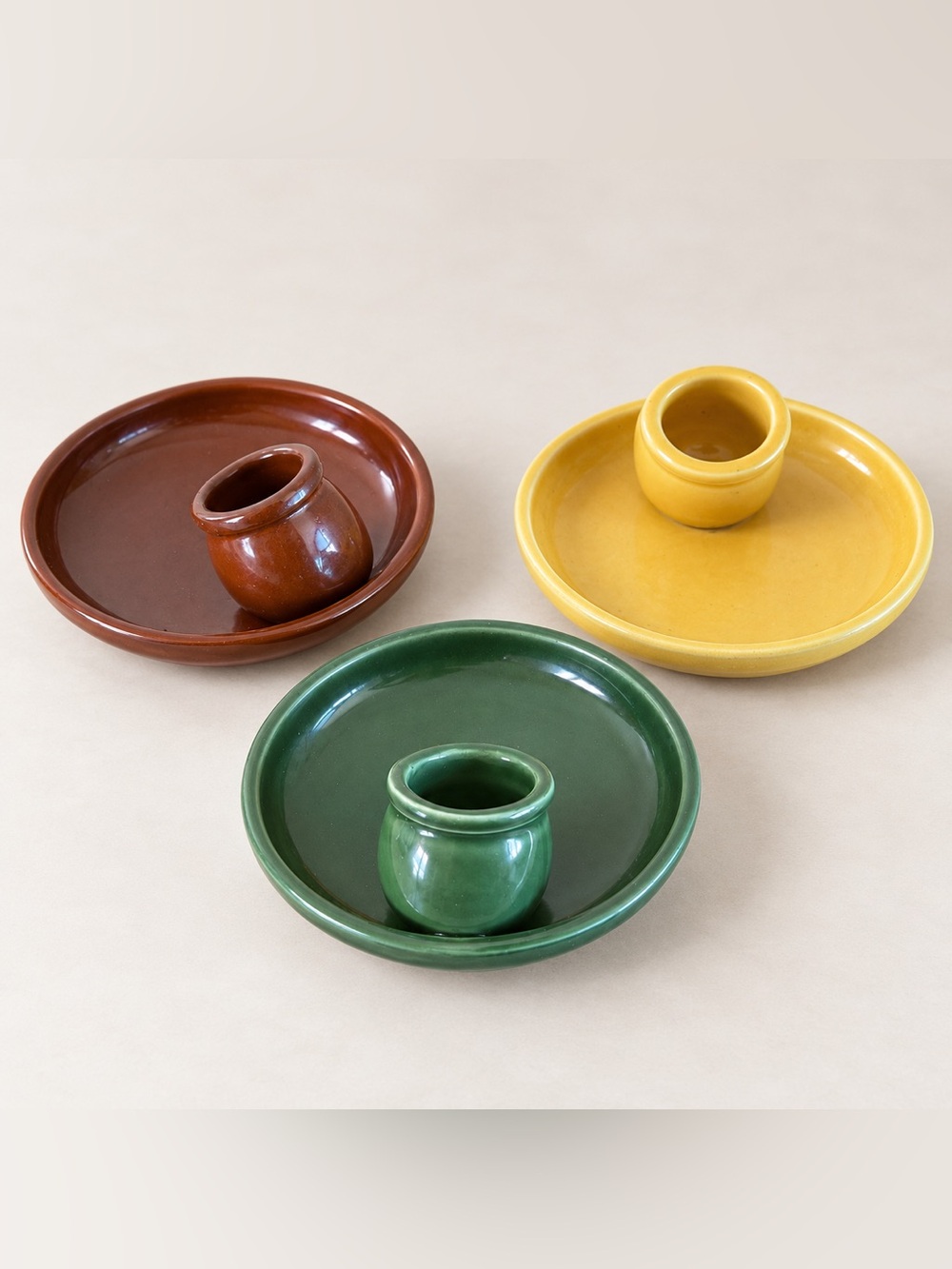 Williams Sonoma Olive Oil Dipping Bowl Cruet Set of 3 Portugal